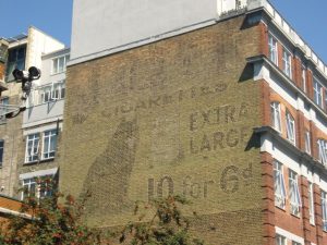 Black Cat Cigarettes, Dingley Place EC1, Clerkenwell