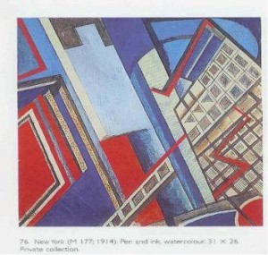 Figure 7: Wyndham Lewis, New York 1914. Estate of Mrs G.A. Wyndham Lewis. By permission.