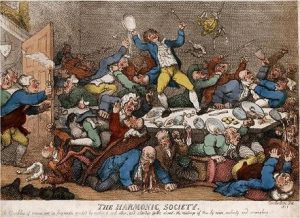 Rowlandson, The Harmonic Society (1811)